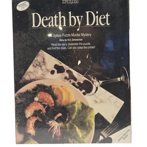 Bepuzzled Death by Diet Jigsaw Puzzle Murder Mystery 500 Piece NEW Sealed Box